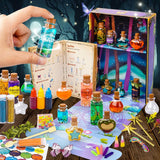 JEEKALO Fariy Magic Glow Potion Set Kits for Kids, Magic Kids Mix Potion DIY Making kit 22 Bottles, Creative Toy Art Craft Set Christmas Birthday Present for Girls Boys Age 6 7 8 9 10 11 12 JEEKALO