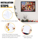 HEIPINIUYE 24 Puzzle Saver Sheets Peel and Stick, Preserve 4 × 1000 Pieces Jigsaw Puzzles, Puzzle Glue Sheets for Easy Framing of Finished Puzzles HEIPINIUYE