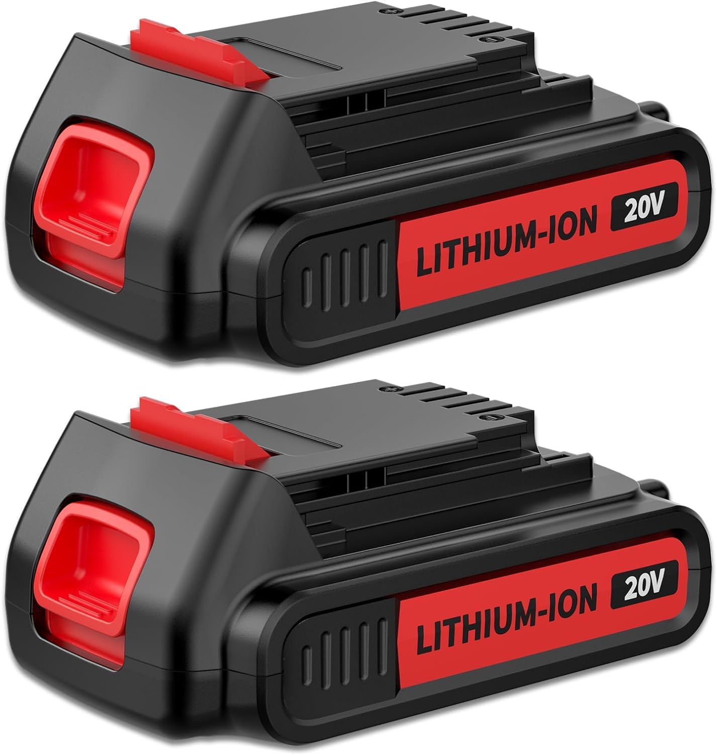 BATTOOL 2Pack 3800mAh 20V Replace for Black and Decker 20V Lithium Battery Compatible with Black & Decker 20V MAX Battery LBXR20 LB20 LBX20 Cordless Power Tools - WoodArtSupply