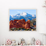 VNUIEHG DIY Digital Painting Pikes Peak Garden Gods Colorado Springs Paint by Numbers Kits Drawing on Canvas Without Frame Adults Beginner Wall Art Home Decor 16''x20'' VNUIEHG