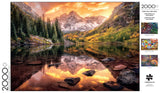 Buffalo Games - Maroon Lake Reflection - 2000 Piece Jigsaw Puzzle for Adults Challenging Puzzle Perfect for Game Nights - 2000 Piece Finished Size is 38.50 x 26.50 Buffalo Games