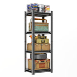 Notmise Metal Garage Shelving Unit, Heavy Duty 4-Tier Adjustable Storage Rack, Steel Shelving,2000 lbs Capacity, Industrial Shelves for Heavy Tools and Equipment (4-Tier 54" H x 20" W x 14" D) Notmise
