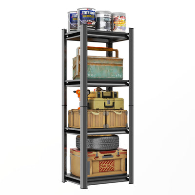 Notmise Metal Garage Shelving Unit, Heavy Duty 4-Tier Adjustable Storage Rack, Steel Shelving,2000 lbs Capacity, Industrial Shelves for Heavy Tools and Equipment (4-Tier 54" H x 20" W x 14" D)