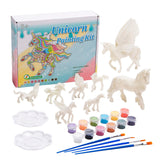 Fun Express DIY Unicorn Scultpure Painting Kit, All in One Kids Craft Kit, Birthday and Everday Gifts, Great for Creative Acitivity for Home and School Fun Express