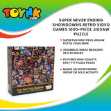 Super Never Ending Showdowns Retro Video Games 1000-Piece Jigsaw Puzzle for Adults, Kids | Interactive Brain Teaser, Educational Toys & Games, Home Activities, Building Sorting Toys for Creative Play Toynk