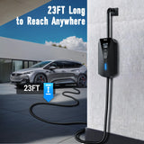 Tera Electric Vehicle Charger Portable: Level 2 & 1 J1772 16A 8A 110V 240V ETL NEMA 6-20 Plug Indoor & Outdoor EV Charging Station with NEMA 5-15 Adapter Cord 23FT Cable B08 Tera