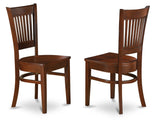 East West Furniture DLVA3-ESP-W Dublin 3 Piece Dinette Set for Small Spaces Contains a Round Table with Dropleaf and 2 Dining Room Chairs, 42x42 Inch East West Furniture