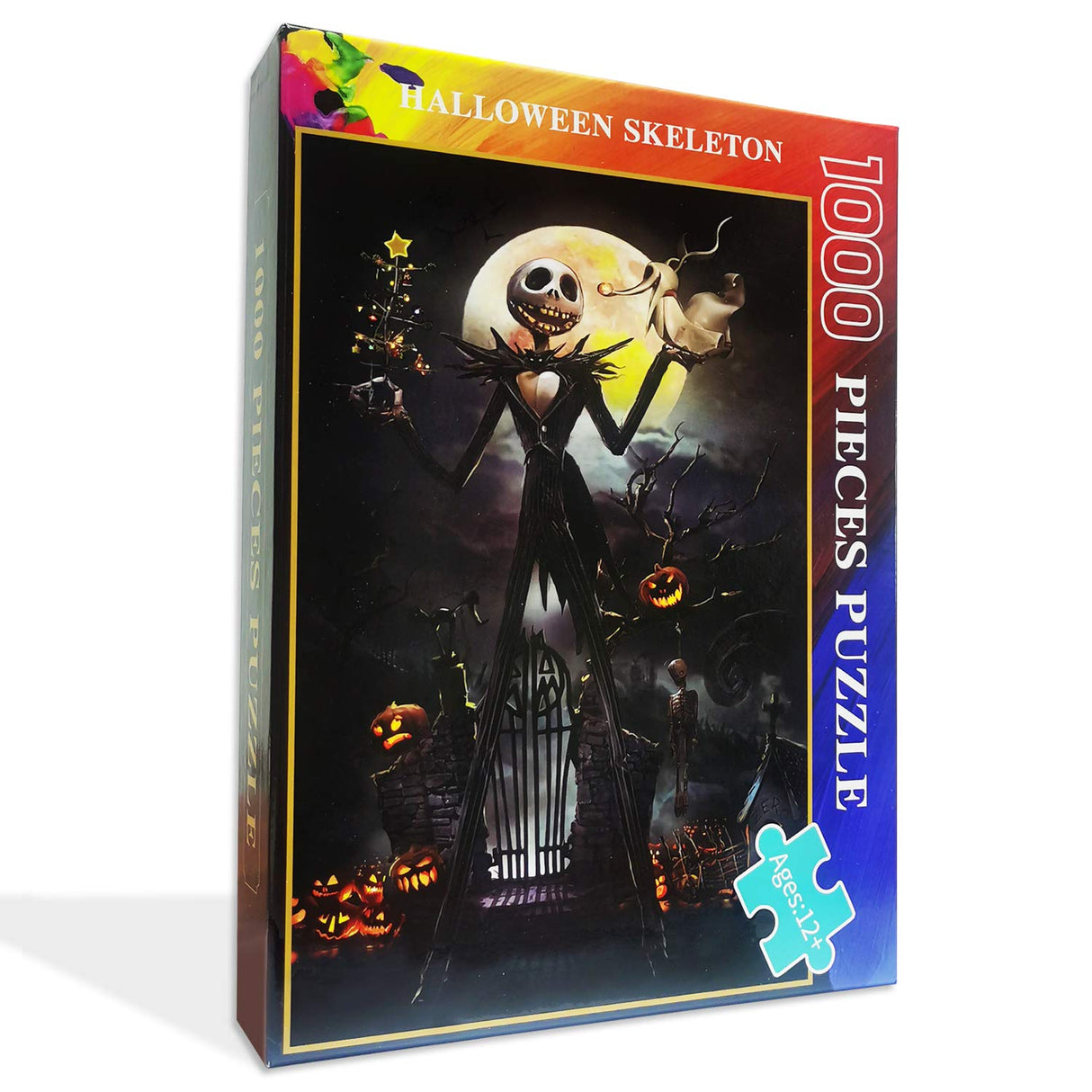 Jigsaw Puzzle 1000 Piece Wooden Puzzle Halloween Picture Family Decorations, Unique Birthday Present Suitable for Teenagers and Adults najiaxiaowu