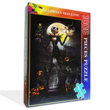 Jigsaw Puzzle 1000 Piece Wooden Puzzle Halloween Picture Family Decorations, Unique Birthday Present Suitable for Teenagers and Adults najiaxiaowu