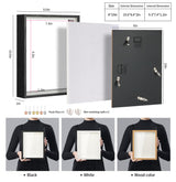 MUXIUNT 8x10 Shadow Box Picture Frame Display Case with Soft Linen Back and Thickened Panel,Black Deep Shadow Memory Box Frame 8x10 for Flower Baby Pet Wedding Photo Craft Memorial Gift MUXIUNT