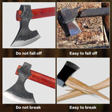 16" Throwing Axe with Beech Wood Handle, Professional Throwing Hatchet Set of Two, Viking Style Throwing Tomahawks with Steel Wedge for Adults' Competition and Outdoor Recreation Generic