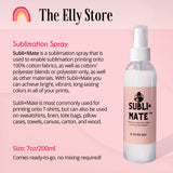 Subli+Mate Sublimation Spray for Cotton and Cotton/Polyester Blends. Combo Pack Subli+ Mate