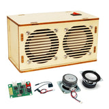 SCAEMO DIY Bluetooth Speaker Kit, Stem Projects for Kids Ages 8-12, Science STEM Kits for Kids Ages 10-12-14-16, Gifts for 9 10 11 12 13 14 15 16 Year Old Boys Teens (Wood) SCAEMO