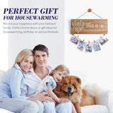 Mothers Day Gifts for Mom Women, Housewarming Gifts New Home Wall Decor Sign, This Is Us Family Picture Frame Wedding Gifts for Couples Farmhouse Rustic Wood Hanging Photo Holder New Homeowner Gifts MAYICIVO