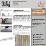 Dundee Deco 3D Wall Panels Wooden Effect - Cladding, Distressed Brown Wood Look Wall Paneling, Styrofoam Facing for Interior and Exterior Applications, DIY, Sample, Size 10 x 10 in. Dundee Deco