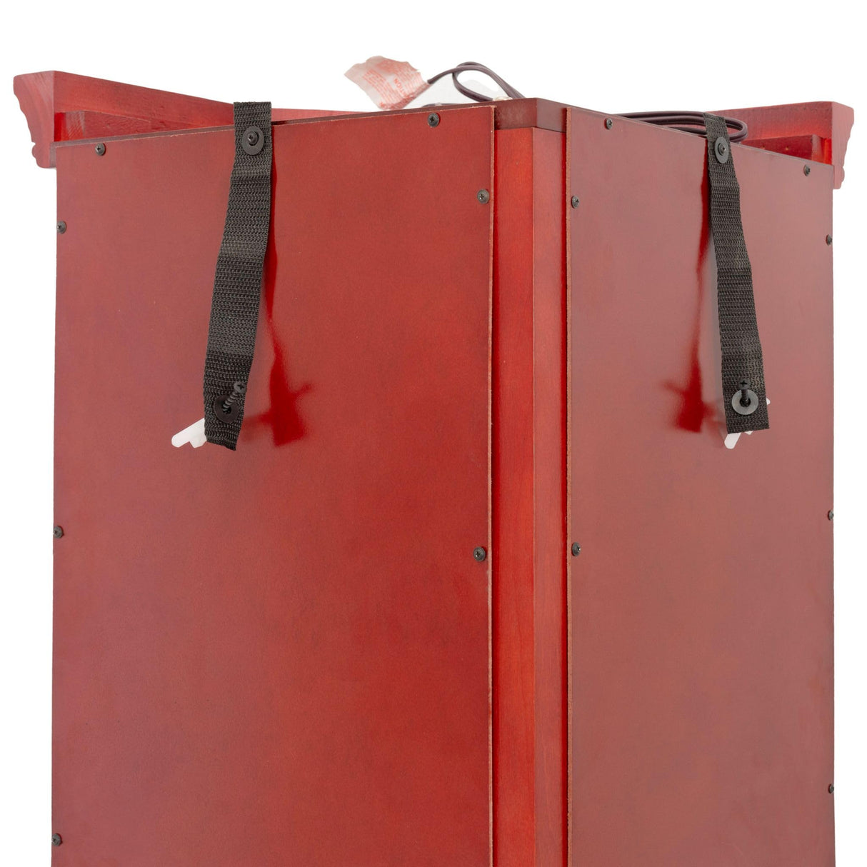 Eyisean Lighted Corner Curio Cabinet 70" Glass Display Cage with 6 Tempered Adjustable Shelves, Freestanding Home Bar Cabinet with Door, Rack for Liquor Storage and Living Room (Cherry) Eyisean