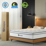 SUAYEA Queen Mattress, 12 Inch Queen Size Mattress in a Box, Pocket Spring and Soft Foam, Ultimate Motion Isolation, Strong Edge Support, Medium Firm SUAYEA