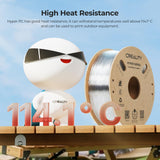 Creality PC Filament 1.75mm, Clear Polycarbonate Filament Designed for 300mm/s High Speed Printing, 1kg(2.2lbs)/Spool Hyper PC Filament, Tough and High Heat Resistant, Fits for 3D Printers Creality