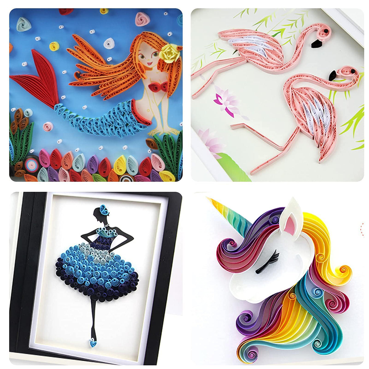 Paper Quilling Kits with 28 Colors 700 Strips 3MM Quilling Papers 6 Pcs Quilling Tool DIY Hub