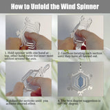 12Pack 4inch Sublimation Wind Spinner Blanks 3D Aluminum Metal Wind Sculpture Kinetic Spinners for Yard and Garden Indoor Art Sublimation Christmas Ornament Hanging Decoration (Snowflake) WindMage