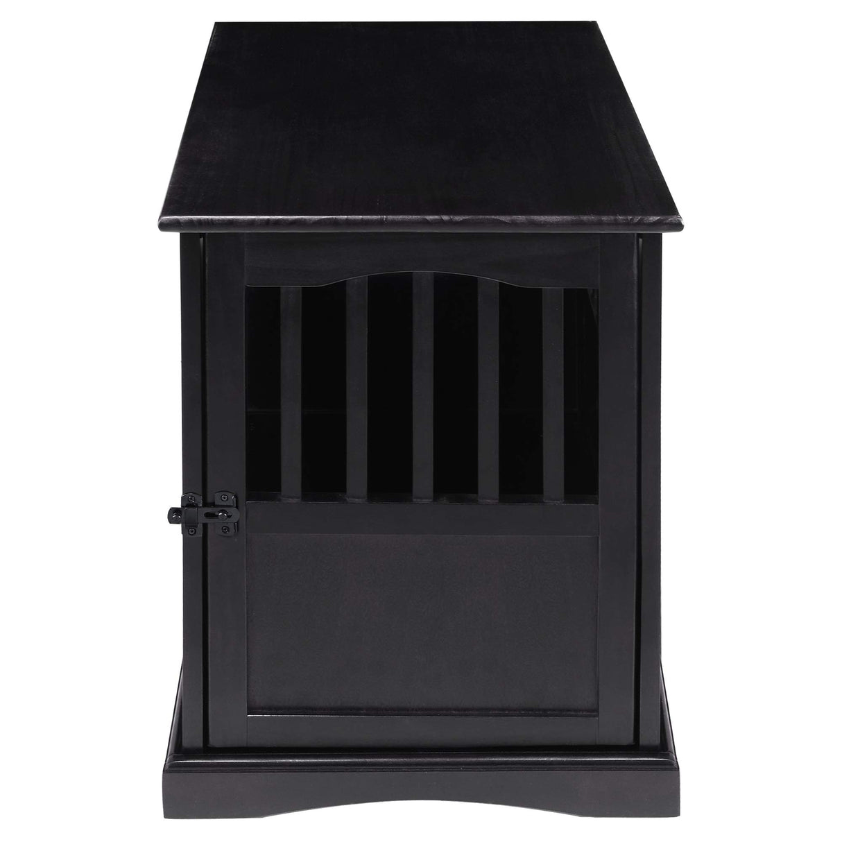 Casual Home Wooden Indoor Dog Crate House Kennel End Table Night Stand Furniture with Lockable Latch for Small to Medium Pets, Black Casual Home