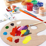8" X 12" Wooden Oval-Shaped Artist Painting Palette,Oil Watercolor Paint Palette,Wood Paint Palette with Thumb Hole,Art Pallet for Painting,Palettes,Wood Paint Color Mixing Tray Acrylic Painting Wood Gemerglity