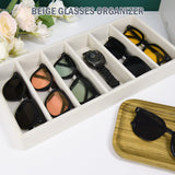 JETEHO Sunglasses Organizer - Velvet Tray for Glasses, Sunglasses & Jewelry Display JETEHO