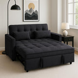 Pull Out Loveseat Sleeper, Convertible Sleeper Sofa Bed, Pull Out Bed Couch, 3 in 1 Velvet Futon Sofa, Love Seat Couches, Sofá Cama para Sala Sofa&Couch for Living Room Apartment, Chair Bed Sleepers Lyngins