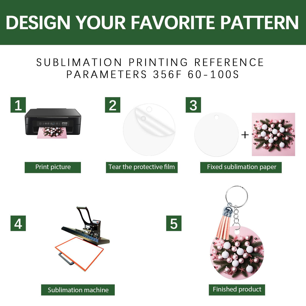 GEKIXUTP 160 Pcs metal Sublimation Keychain Blanks Bulk,Double Sided Sublimation Blanks Keychain Heat Transfer Keychain Blanks with Tassels,Sublimation Ornament Blanks key chain GEKIXUTP