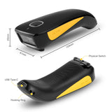 NETUM QR Code Scanner, Mini Barcode Scanner Bluetooth Compatible, Small Portable USB 1D 2D Bar Code Scanner for Inventory, 2.4G Cordless Image Reader for Tablet iPhone iPad Android iOS PC POS - C750 NETUM