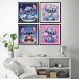 JAKI 4 Pack Cartoon Diamond Art Kits for Adults,Diamond Art Painting Kits for Adults,5D DIY Gem Art Kits for Home Wall Decor(12x12inch) JAKI