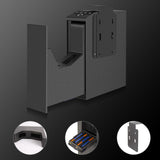 Biometric Gun Safe for Handgun,3 Ways Quick Access Pistol Safe with Fingerprint, PIN Code, Key,Handgun safe used for Nightstand, Bed side, Wardrobes, Wall or Other Hidden Corners HOROX
