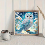 ZHUDENGXJL Special Shape Diamond Art Kits for Adults Beginners, 5D Diamond Painting Kits for Owl,DIY Gem Art Crystal Rhinestones Painting Kit for Adults Home Wall Decor 12 X 12inch ZHUDENGXJL