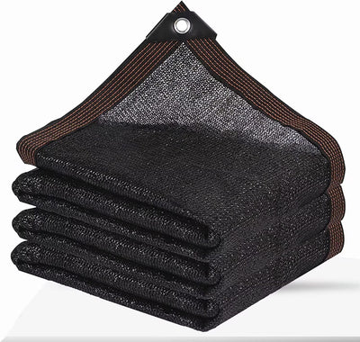 Shade Cloth Garden Shade Mesh Netting with Grommets Outdoor Sun Shade Cover for Pergola Patio Plants Greenhouse Chicken Coop Black 90% Shading Rate(6X8FT)