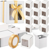 Ctosree 50 Pcs Gift Boxes for Sublimation Mugs, Mug Boxes for Shipping Exhibition Boxes for 11oz, 12oz, 15oz Sublimation Mugs Blank Mug Box Cups Gift Wrapping (White) Ctosree