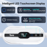 Tera Electric Vehicle Charger for Tesla: Level 1 & 2 J1772 EV Portable 32A 8A 110V 240V Wall Connector Dual Use ETL NEMA 14-50 & 5-15 Wi-Fi Enabled 25FT Cable with Holder P01 Tera