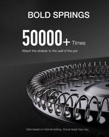 BAYKA 34 Ounce 1 Liter French Press Coffee Maker, Heat Resistant Thickened Borosilicate Glass Stainless Steel Brewer, Cold Brew Cafetera Teapot for Kitchen Travel Camping, Dark Pewter BAYKA