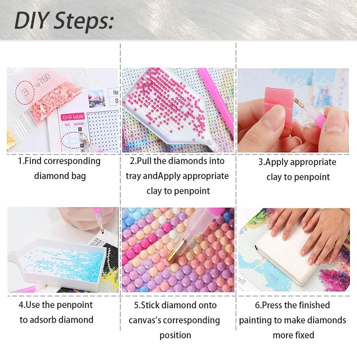 Ohhvvow Princess Diamond Art Kit for Adults, 12x16 Inch Beautiful Girl & Fountain Diamond Painting with Butterfly, DIY 5D Full Drill Gem Dotz Craft Kits, Home Wall Decor, Gift for Women & Beginners Ohhvvow