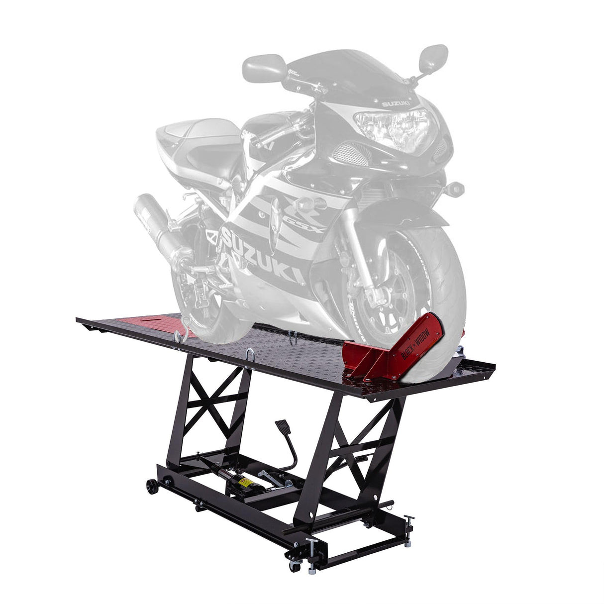Black Widow Hydraulic Motorcycle Lift Table - 1,000 lb. Capacity Black Widow