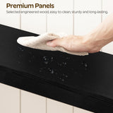 YATINEY Farmhouse Console Table, 47.2 Inches Wooden Behind The Couch Sofa Table with Storage, Entryway Table with Reinforced Support, for Living Room, Entryway, Hallway, Staircase, Black CT24BK YATINEY