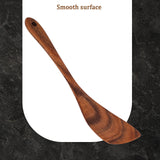 HANSGO Wooden Spatula, 12 Inch Wooden Spoons for Cooking Wood Spatula for RIGHT Hand Wooden Turner Flat Frying Spatula Wood Cooking Utensil for Kitchen HANSGO