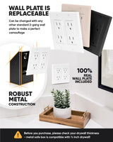 Elder Welder® Wall Outlet Hidden Safe with Key Lock | The Sneaky Way to Trick Thieves | Easy to Install | 100% Real Wall Plate | Wall Hidden Safe for Money | Elevated Choice Over Book Safe or Can Safe Elder Welder