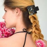 20 Pack Thin Hair Claw Clips Cover Sublimation Blanks Square Claw Clips Cover Blanks 1.8 inch PU Leather Claw Clips Blanks for Thin Hair Including 20 Pcs Strong Double-sided Adhesive Guiqulai