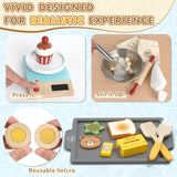 Lehoo Castle Wooden Play Food Set for Kids, Play Kitchen Accessories, Pretend Baking Playset, Cupcakes and Cookie Maker Toys, Preschool Cooking Toys for Toddlers Boys Girls Ages 3+ Lehoo Castle