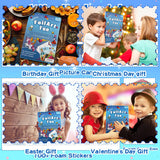 Foil Arts Kit for Girls Arts and Crafts for Girls 4 5 6 7 8 Fun Activity Set for Girls DIY Creative Birthday Gifts for Girl Boy Fun Craft Kits for Christmas Valentines Easter No Mess Art for Girl Blue ysuwekslu