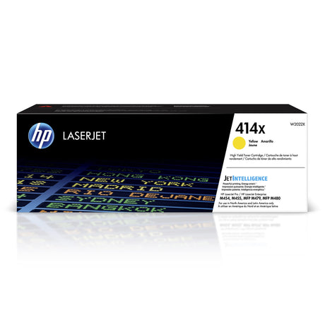 HP 414X Yellow High-yield Toner Cartridge | Works with HP Color LaserJet Enterprise M455dn, MFP M480f; HP Color LaserJet Pro M454 Series, HP Color LaserJet Pro MFP M479 Series | W2022X HP