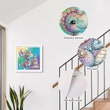 Diamond Art Painting Kits for Adults, 5D Special Shape Diamond Art Kits for Beginners, Crystal Rhinestones Diamond Art Painting for Home Wall Decoration Gift 12×12inch, Cake and Dinosaur AiYuanzsh