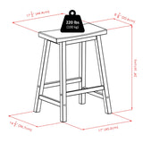 Winsome Satori Stool, 24", Natural Winsome