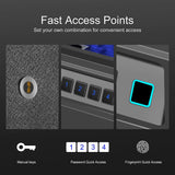 Biometric Fingerprint Safe, Slide-Away Handgun Safe for Two Pistols Storage Safe Drawer Safe for Home and Vehicle (Biometric Fringerprint Safe) NEBULIZER MACHINE