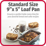 GoodCook Everyday Non-Stick 9” x 5” Bread Loaf Pan – Loaf Bread Pan for Baking, Steel Bread Baking Supplies, Baking Pans for Meatloaf, Breads, Cakes, Brownies, Lasagnas, Casseroles GoodCook